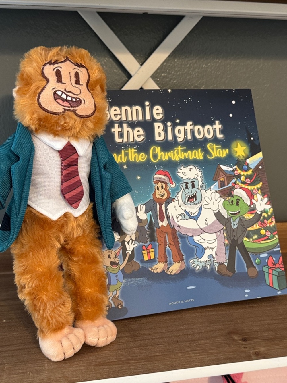 Bennie the Bigfoot and the Christmas Star Book & Plush Bundle